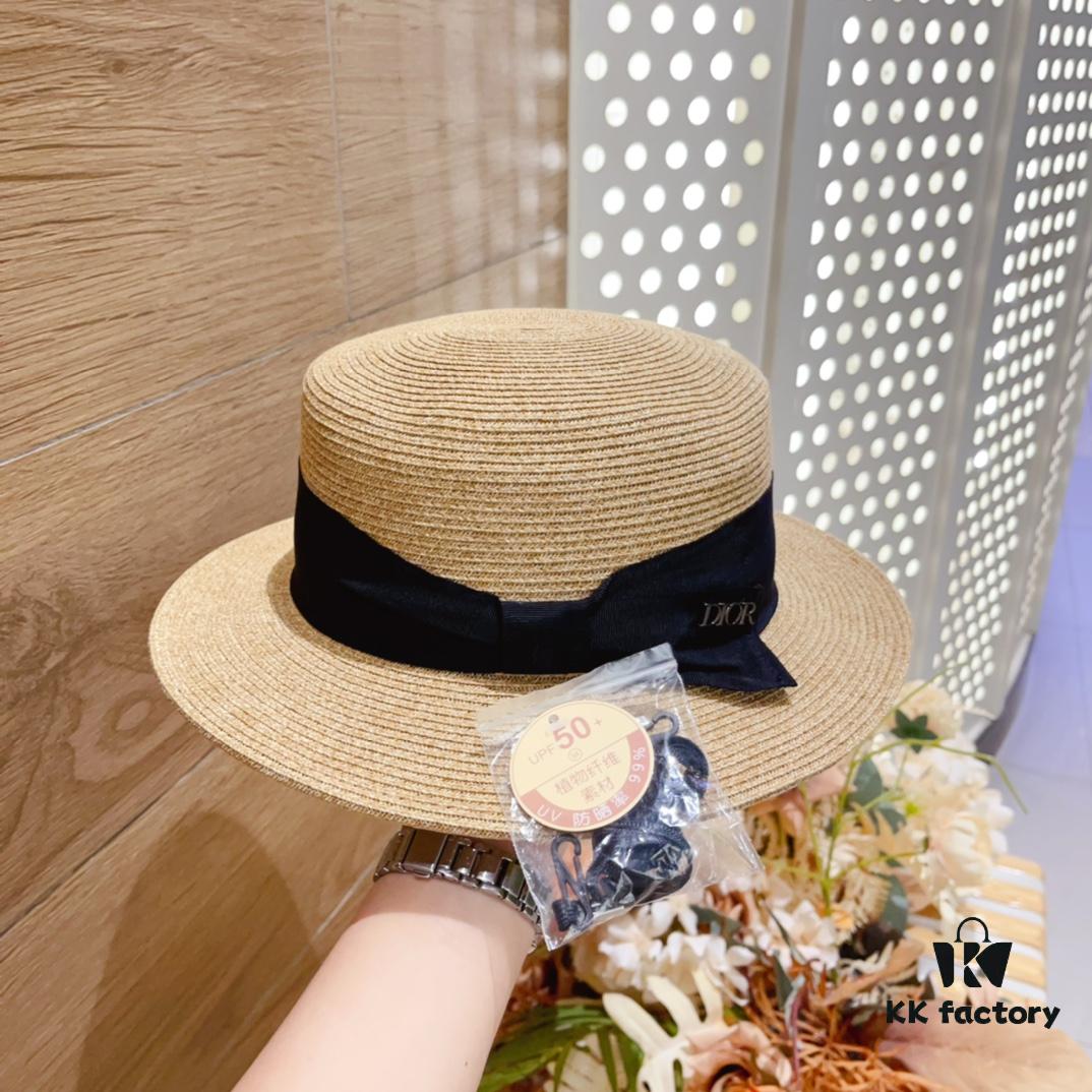 692fb3fc99f2d84055c87236 Dior – New Arrival Flat-Crown Straw Hat Showcasing Design Elegance and Feminine Charm