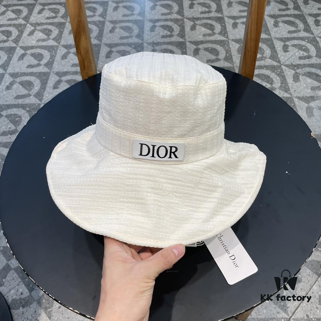 692fb40b99f2d84055c87247 Dior Wide-Brim Sun Hat for Women, Spring and Summer Fashion Fisherman Hat with Bow, Face-Framing UV Protection Hat