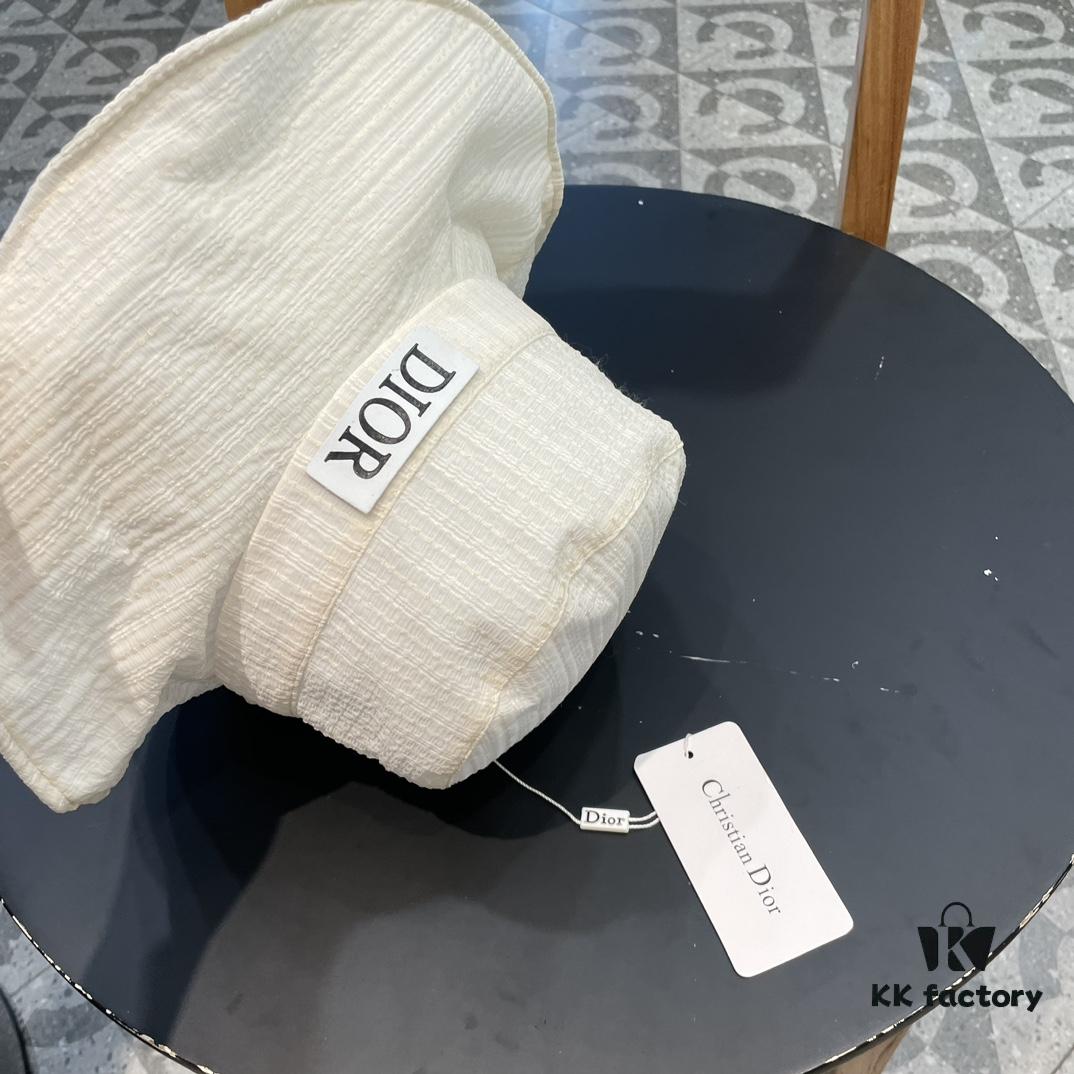 692fb40f99f2d84055c8724c Dior Wide-Brim Sun Hat for Women, Spring and Summer Fashion Fisherman Hat with Bow, Face-Framing UV Protection Hat