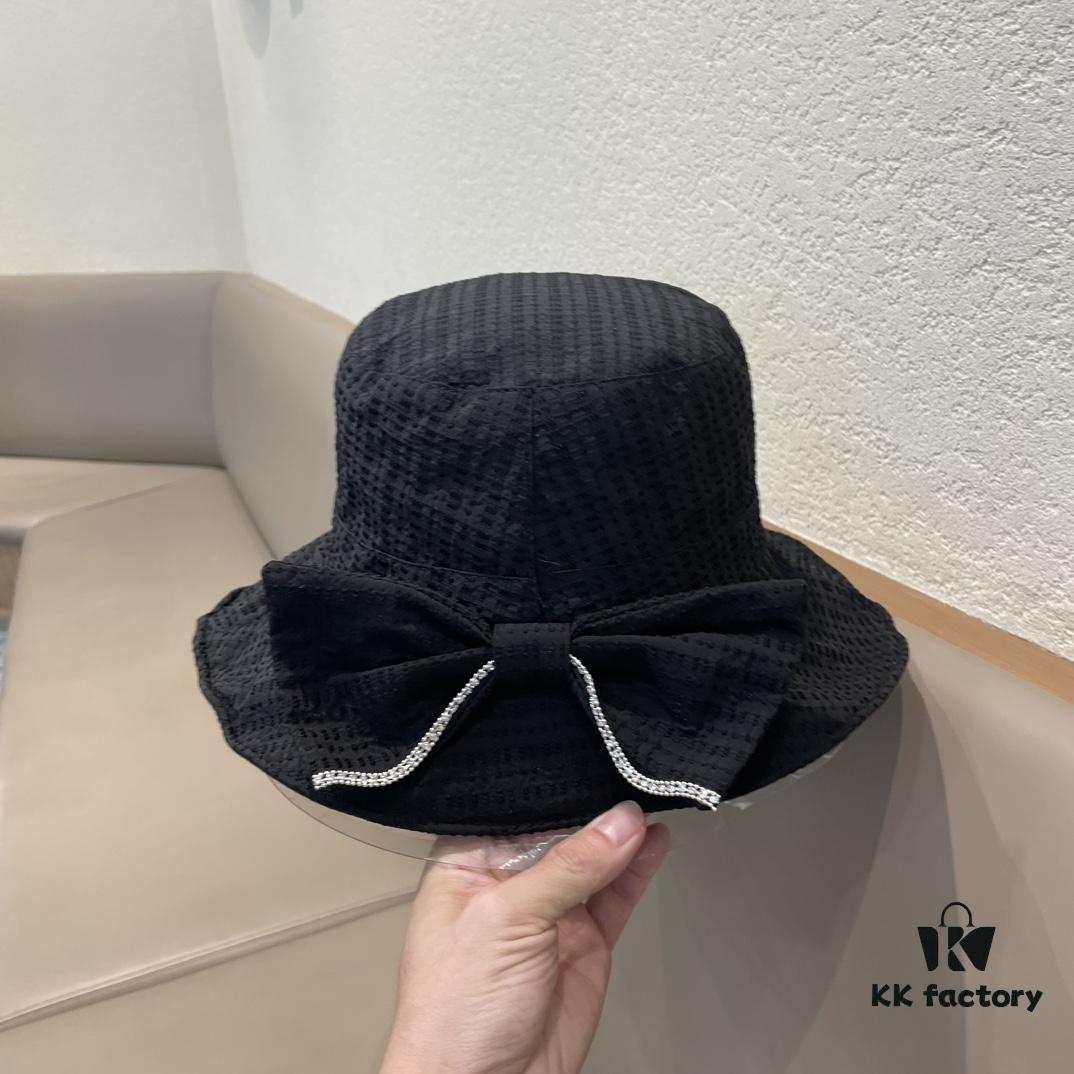 692fb41599f2d84055c87253 Dior Wide-Brim Sun Hat for Women, Spring and Summer Fashion Floppy Hat with Bow, UV Protection Bucket Hat, Baseball Cap, Knit Hat