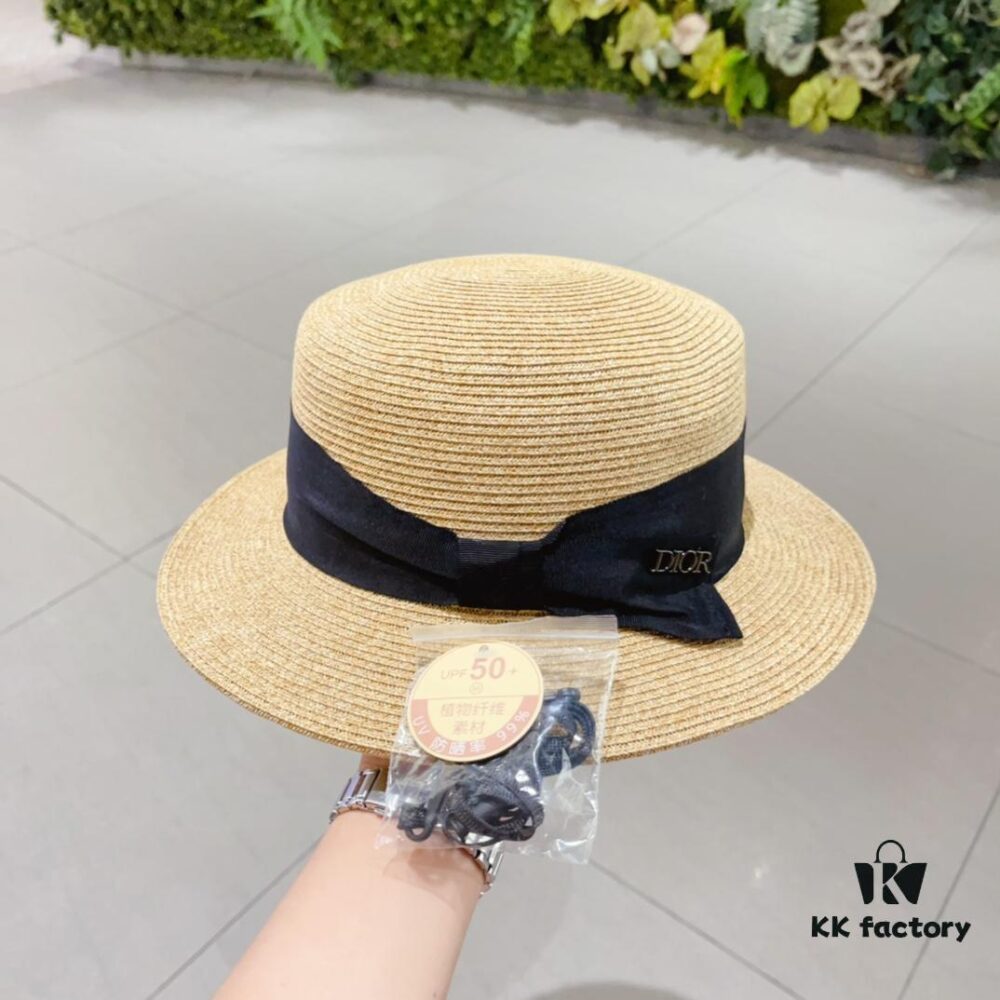 692fb41599f2d84055c87254 Dior – New Arrival Flat-Crown Straw Hat Showcasing Design Elegance and Feminine Charm