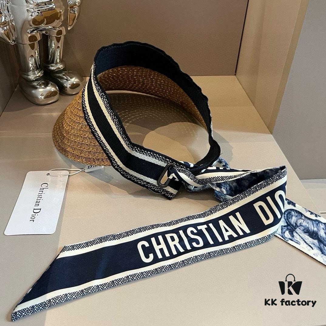692fb43999f2d84055c87280 Authentic DIOR Summer New Arrival Silk Scarf Sun Hat, a Must-Have for Stylish Women