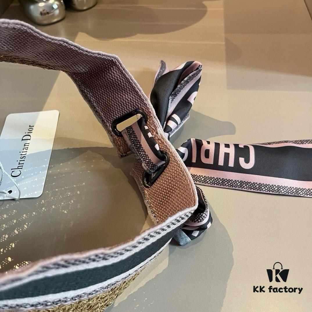 692fb44199f2d84055c8728c Authentic DIOR Summer New Arrival Sun Hat with Silk Scarf Design, High-End Style Essential for Stylish Women