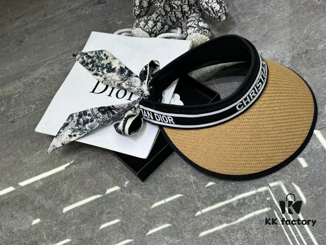 Dior - New Arrival Unstructured Hat with Color-Block Trim