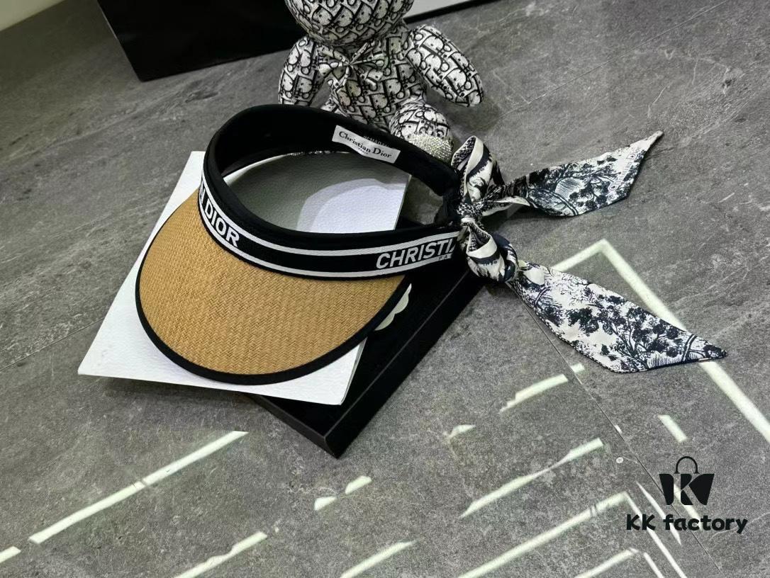 Dior - New Arrival Unstructured Hat with Color-Block Trim