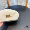 692fb4a399f2d84055c872f7 Dior 2024 New Solid Color Women's Beret, Slimming and Breathable for Spring and Summer, Artistic Pumpkin Hat, Painter Hat, Fisherman Cap, Baseball Cap, Knit Hat