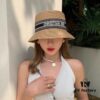 692fb4ce99f2d84055c8731d Dior-style Elegant PP Straw Small Bucket Sun Hat, Sweet and Delicate Design