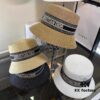692fb4d199f2d84055c87320 Dior-style Elegant PP Straw Small Bucket Sun Hat, Sweet and Delicate Design