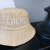 Dior New Embroidered Letter Straw Hat