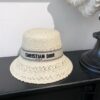 692fb4dc99f2d84055c8732b Dior New Embroidered Letter Webbing Straw Hat