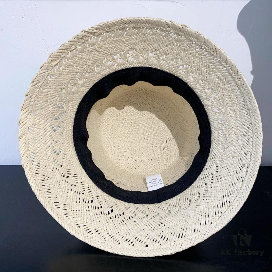 692fb4dd99f2d84055c8732d Dior New Embroidered Letter Webbing Straw Hat