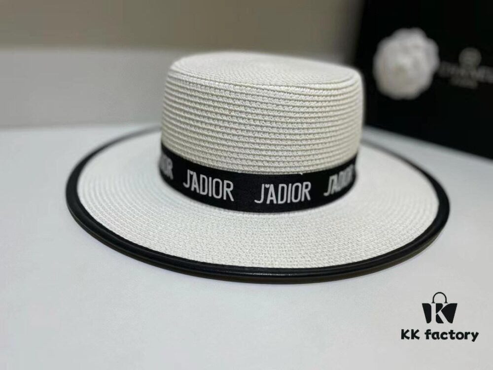 692fb50699f2d84055c8735c Dior Spring/Summer Ice Silk PP Grass Flat Top Hat 🎩