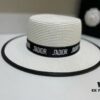 Dior Spring/Summer Ice Silk PP Grass Flat Top Hat 🎩