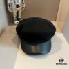 2024 Hermès New Wool Peaked Military Cap, Head Circumference 57cm