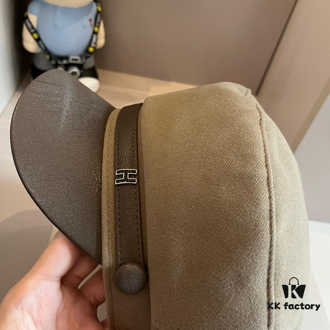 Hermes HERMES New Style Military Cap, Head Circumference 57cm