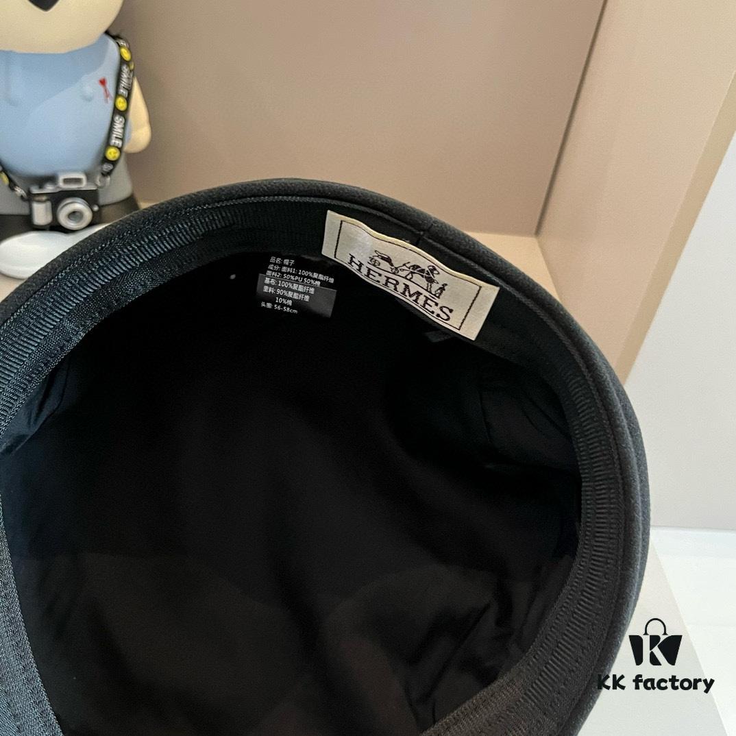 Hermes HERMES New Style Duckbill Military Cap, Head Circumference 57cm
