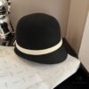 692fb57b99f2d84055c873d8 HEREMS Hermès 2024 Autumn/Winter New Wool Bucket Hat, 100% Wool, Irregular Cut Design, Fashionable Women's Essential, Head Circumference 57cm, Khaki White Black