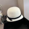692fb58899f2d84055c873e7 HEREMS Hermes 2024 Autumn/Winter New Wool Beanie Hat, 100% Wool, Irregular Cut Design, Fashionable Women's Essential, Head Circumference 57cm, Khaki White Black