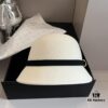 692fb58b99f2d84055c873eb HEREMS Hermes 2024 Autumn/Winter New Wool Beanie Hat, 100% Wool, Irregular Cut Design, Fashionable Women's Essential, Head Circumference 57cm, Khaki White Black