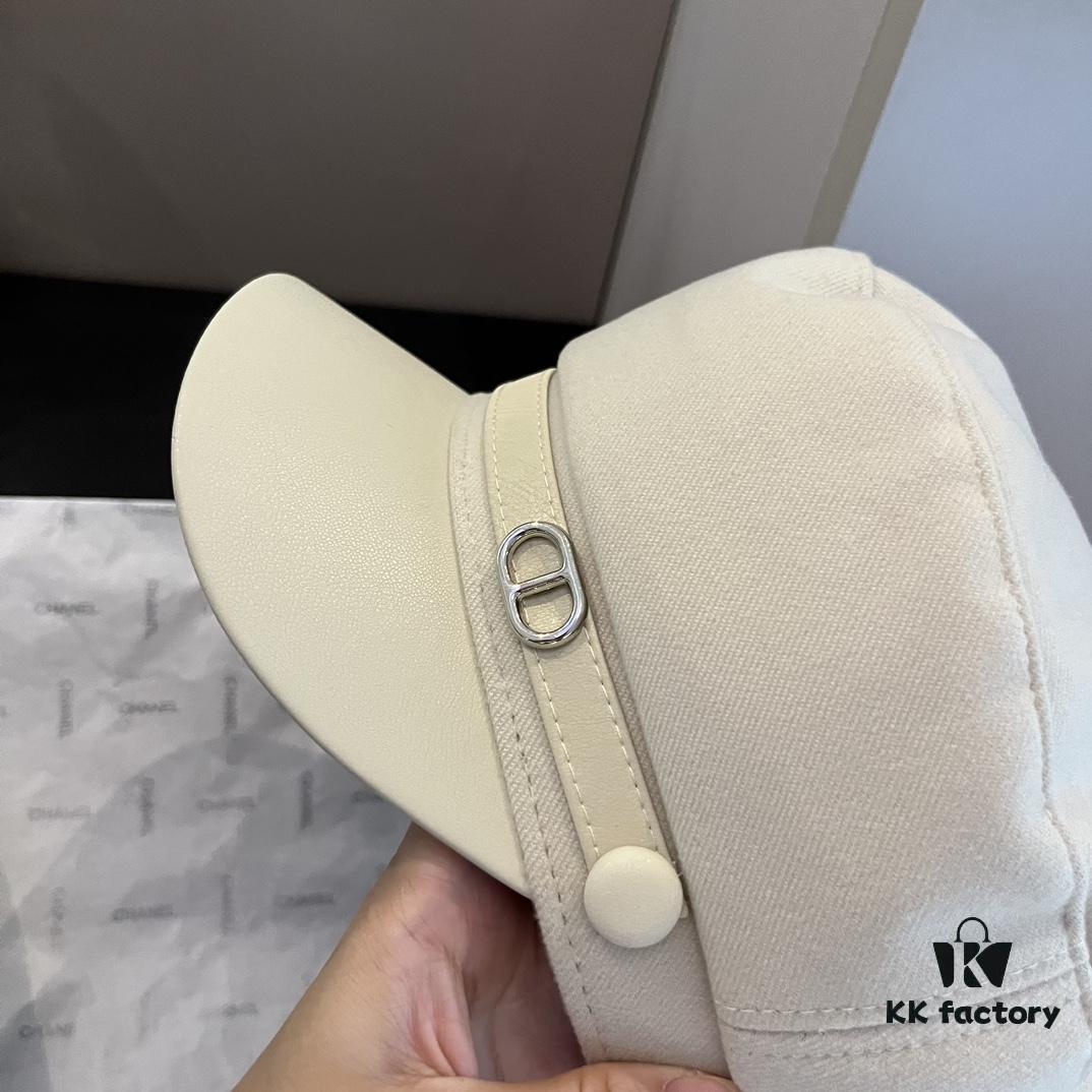 Hermes HERMES New Style Baseball Cap, Head Circumference 57cm