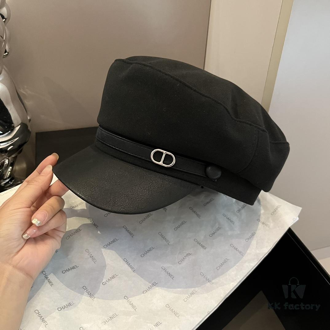 Hermes HERMES New Style Duckbill Military Cap, Head Circumference 57cm