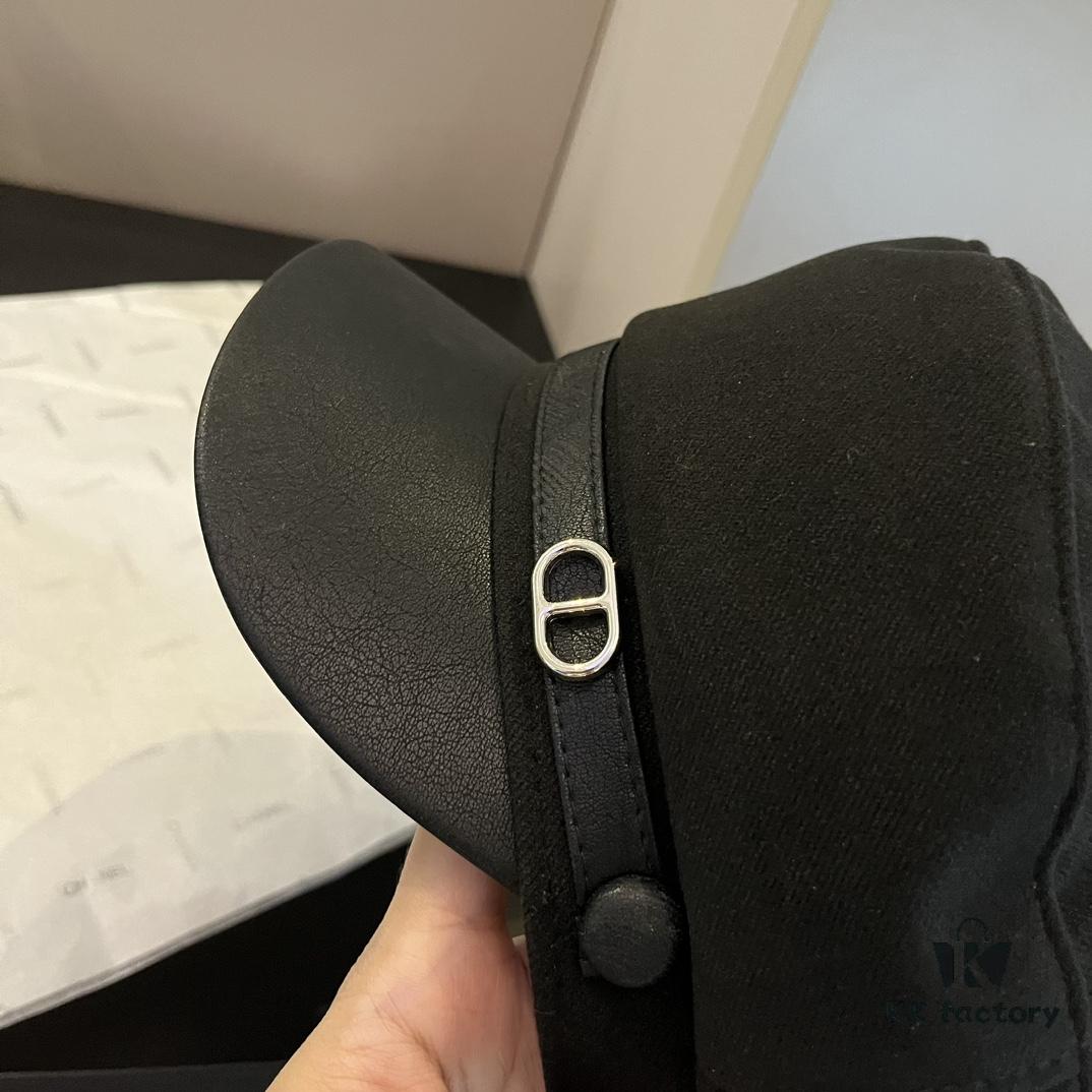 Hermes HERMES New Style Duckbill Military Cap, Head Circumference 57cm