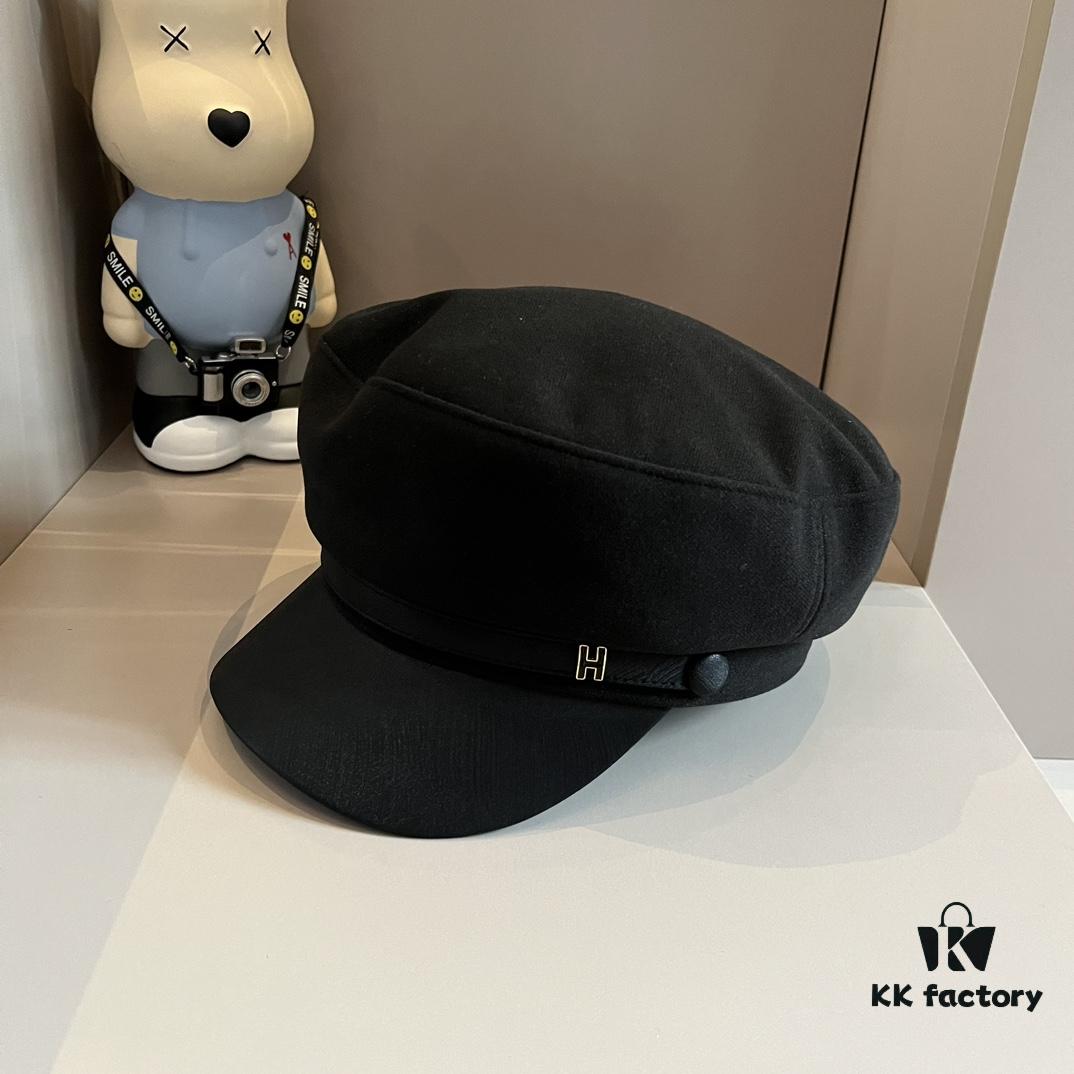 692fb5b099f2d84055c8741c Hermes NEW Peaked Military Cap, Head Circumference 57cm