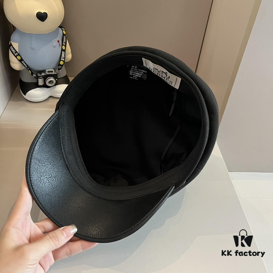 692fb5b499f2d84055c87423 Hermes NEW Peaked Military Cap, Head Circumference 57cm