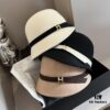 692fb5ca99f2d84055c8743d HEREMS Hermès 2024 Autumn/Winter New Wool Bucket Hat, 100% Wool, Irregular Cut Design, Fashionable Women's Essential, Head Circumference 57cm, Khaki White Black