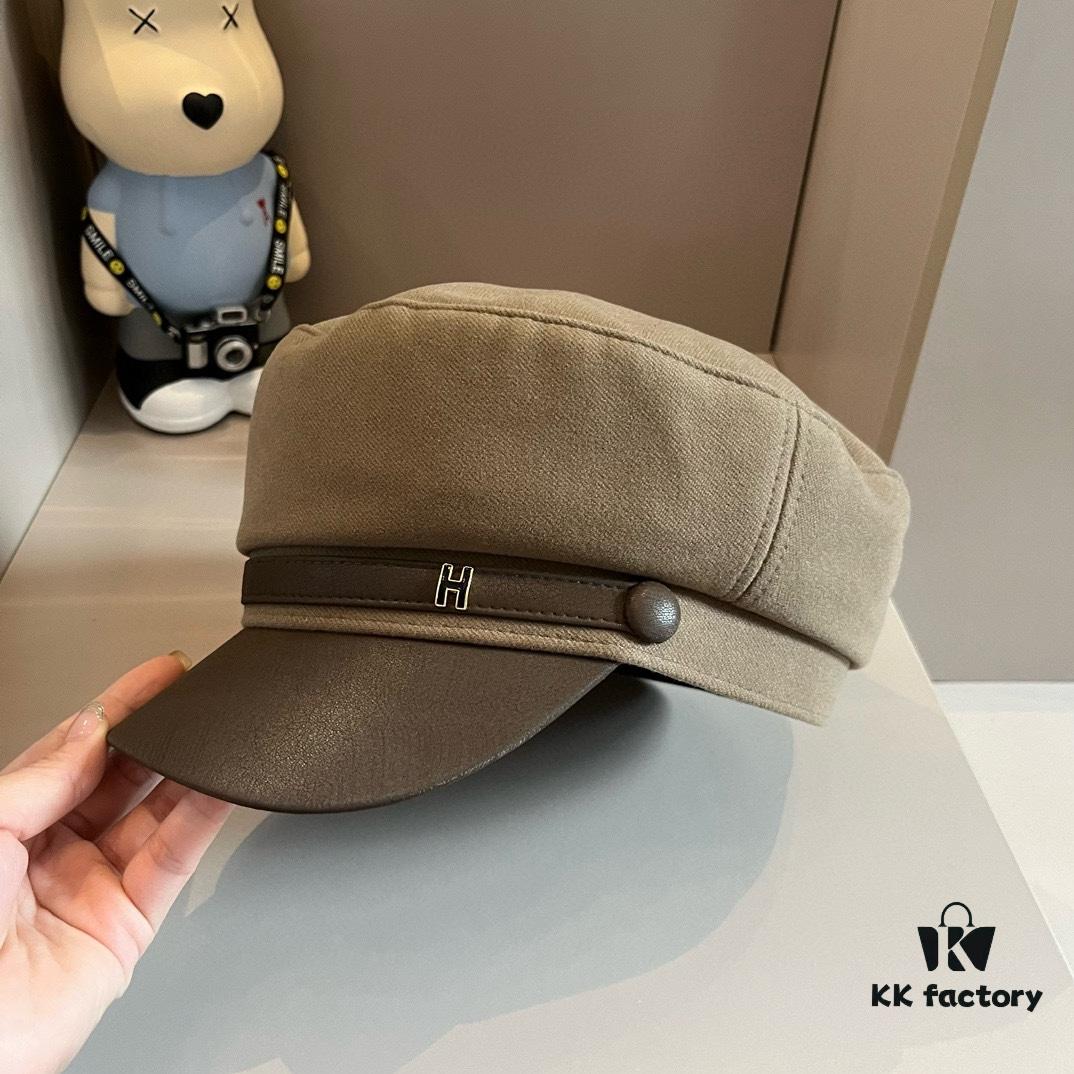 Hermes NEW Baseball Cap Military Style Hat, Head Circumference 57cm
