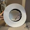 Hermès New Arrival Straw Hat, Flat-Crown Top Hat, Head Circumference 57 cm