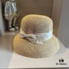 Hermes New Arrival Straw Hat, Made from Taiwanese Fine Straw, Simple and Elegant Aristocratic Style, Head Circumference 57cm