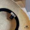 Hermes New Arrival Straw Hat, Made from Taiwanese Fine Straw, Simple and Elegant Aristocratic Style, Head Circumference 57cm