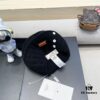 692fb62c99f2d84055c874da Hermes x Designer Collaboration Broken Button Knit Beanie Warm Ear-Protecting Hat Versatile Knitted Cap