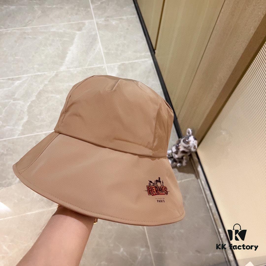 692fb63499f2d84055c874e1 Hermès 2024 New Dome Waterproof Smooth Material Fisherman Hat with Dust Bag