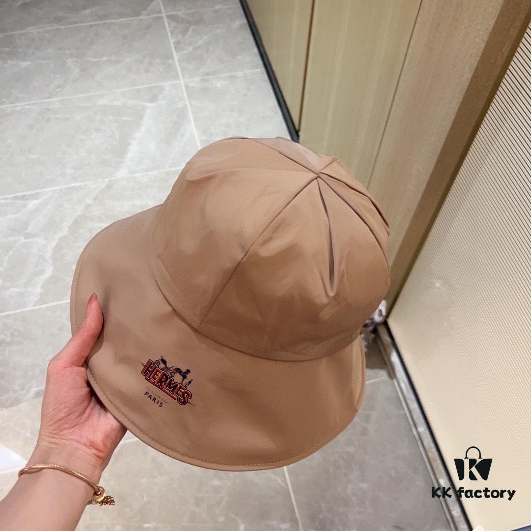 692fb63799f2d84055c874e3 Hermès 2024 New Dome Waterproof Smooth Material Fisherman Hat with Dust Bag