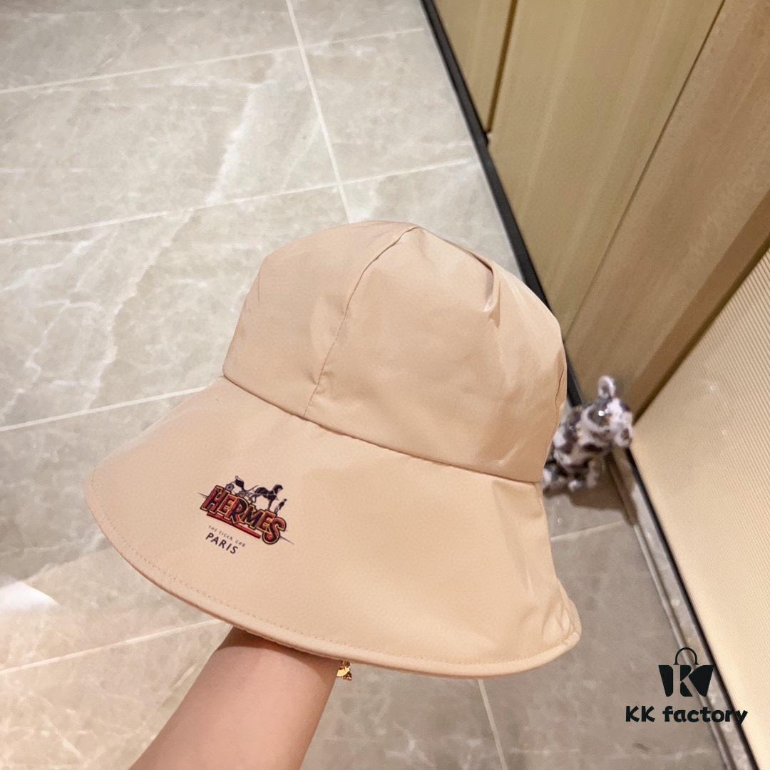 692fb64199f2d84055c874f1 Hermès 2024 New Dome Waterproof Smooth Surface Fisherman Hat with Dust Bag