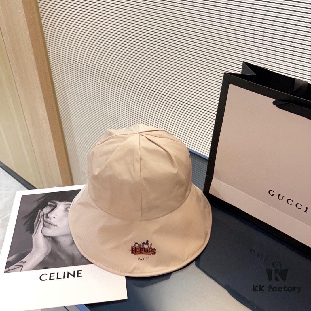 692fb64499f2d84055c874f5 Hermès 2024 New Dome Waterproof Smooth Surface Fisherman Hat with Dust Bag