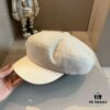 2024 Hermès New Wool Peaked Military Cap, Head Circumference 57cm