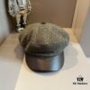 2024 Hermès Wool Newsboy Military Cap, Head Circumference 57cm