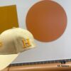 New Arrival HERMÈS (Hermès) Latest Original Order Baseball Cap, Color-Blocked H, Authentic Mold Customized, Premium Quality