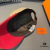692fb6b499f2d84055c8759e Hermès Latest Original Design Baseball Cap, Color-Block H, Premium Canvas and Top Layer Leather