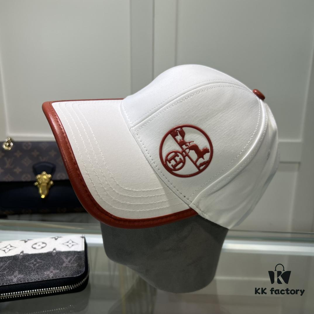 692fb6bb99f2d84055c875aa Hermes Limited Edition Embroidered Baseball Cap with Dust Bag, Official Website Original Lining, High Version, Breathable and Comfortable, Ultra-high Sun Protection, Elegant and Stylish