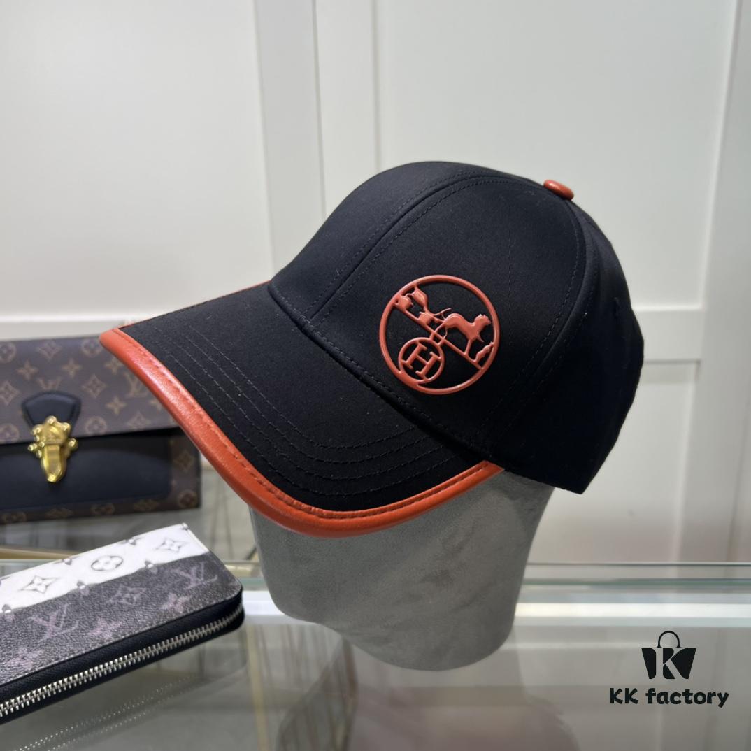 692fb6bf99f2d84055c875b1 Hermes Limited Embroidered Baseball Cap with Dust Bag, Official Website Original Lining, High-Version Breathable and Comfortable, Ultra Sun Protection, Elegant Ladylike Style