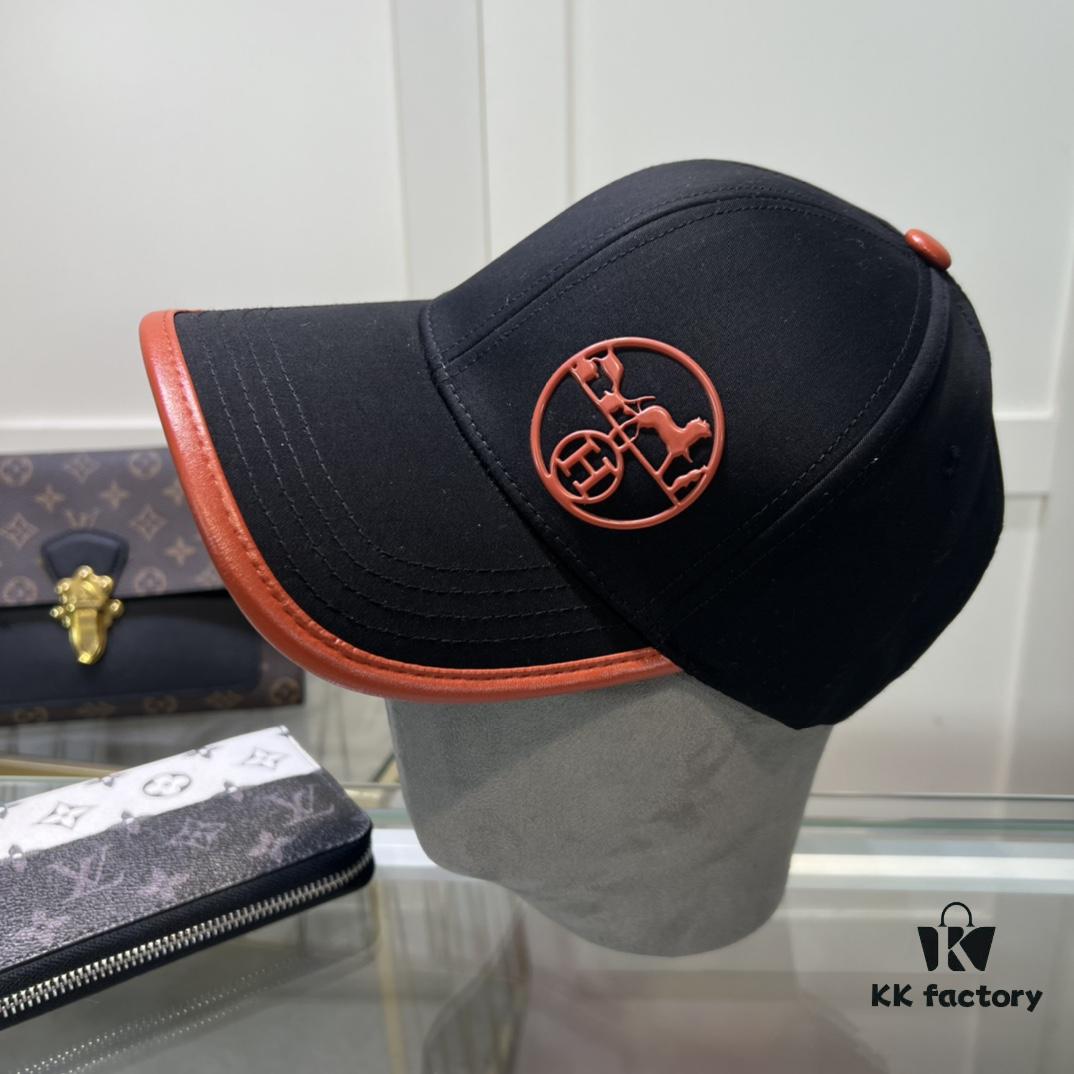 692fb6c199f2d84055c875b2 Hermes Limited Embroidered Baseball Cap with Dust Bag, Official Website Original Lining, High-Version Breathable and Comfortable, Ultra Sun Protection, Elegant Ladylike Style