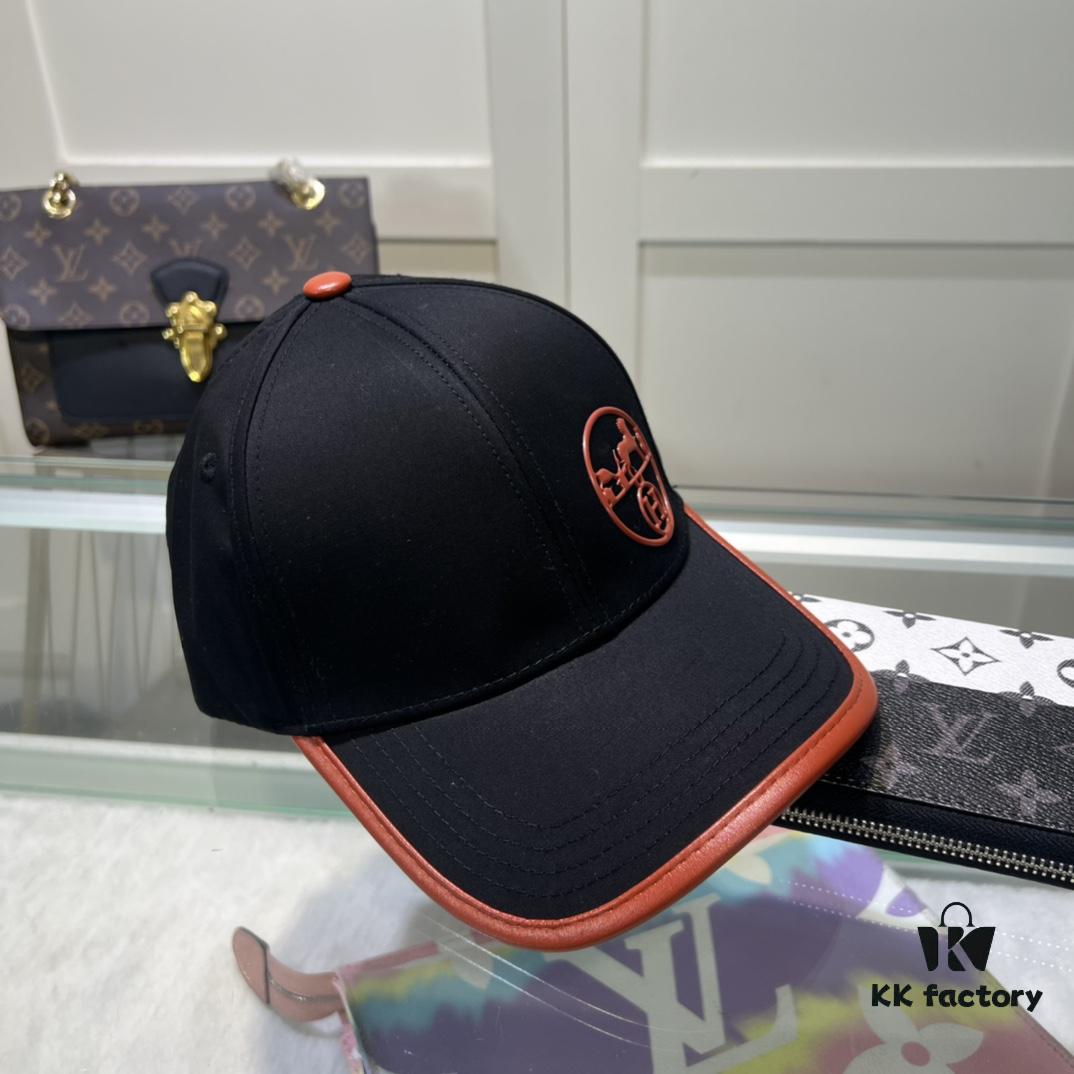 692fb6c199f2d84055c875b3 Hermes Limited Embroidered Baseball Cap with Dust Bag, Official Website Original Lining, High-Version Breathable and Comfortable, Ultra Sun Protection, Elegant Ladylike Style