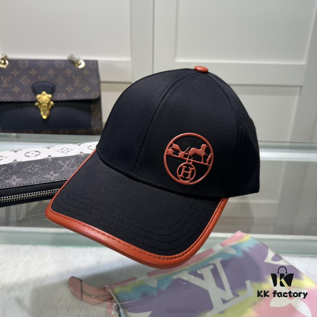 692fb6c199f2d84055c875b4 Hermes Limited Embroidered Baseball Cap with Dust Bag, Official Website Original Lining, High-Version Breathable and Comfortable, Ultra Sun Protection, Elegant Ladylike Style