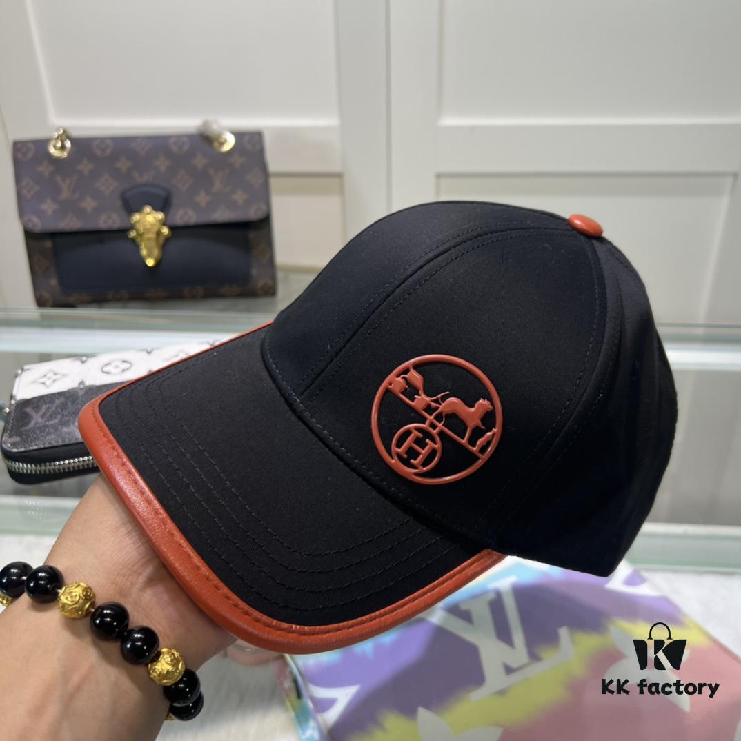 692fb6c199f2d84055c875b5 Hermes Limited Embroidered Baseball Cap with Dust Bag, Official Website Original Lining, High-Version Breathable and Comfortable, Ultra Sun Protection, Elegant Ladylike Style