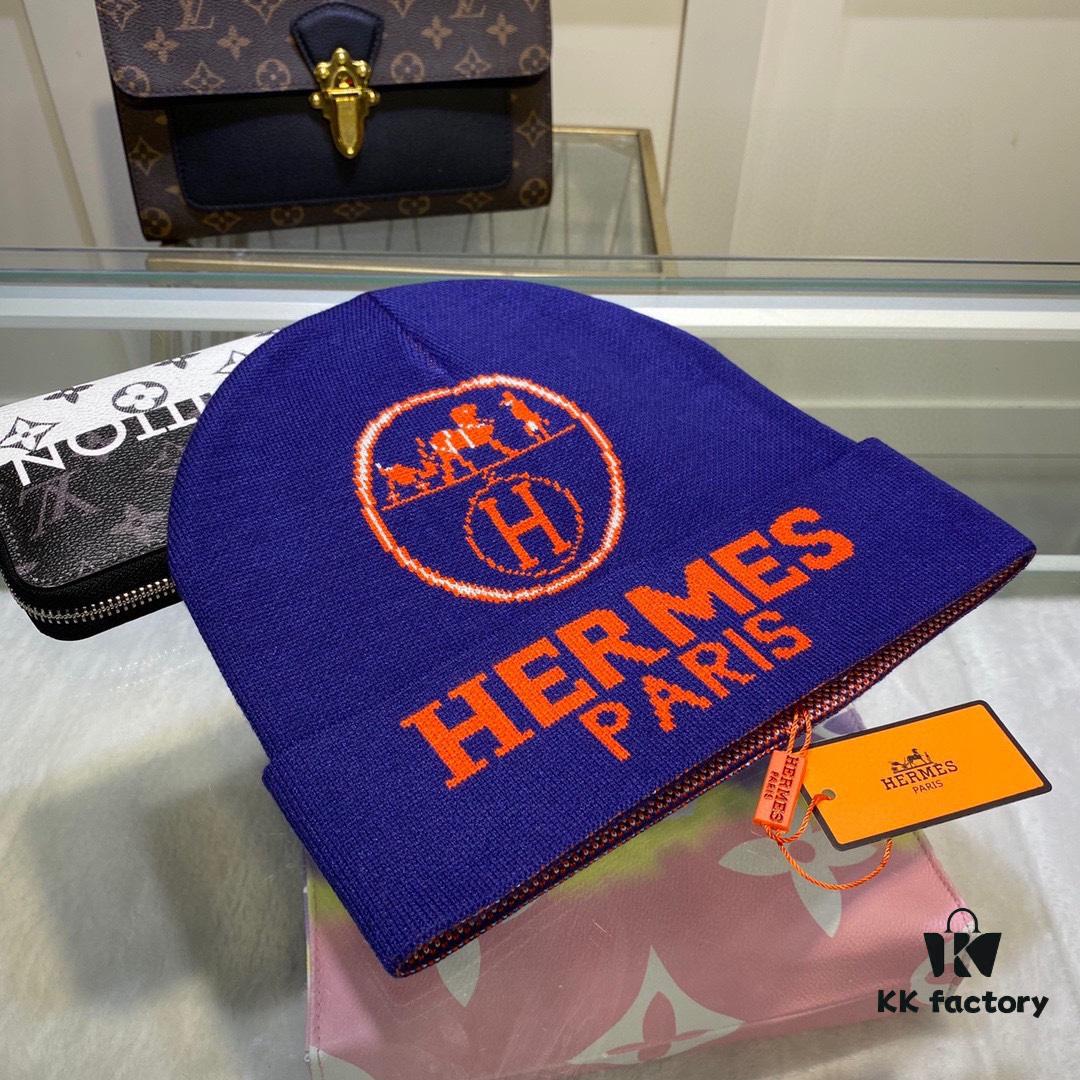 692fb6c599f2d84055c875bc Hermes Wool Knit Hat, Latest Official Website Style with Dust Bag, Soft and Skin-Friendly, Unisex Design