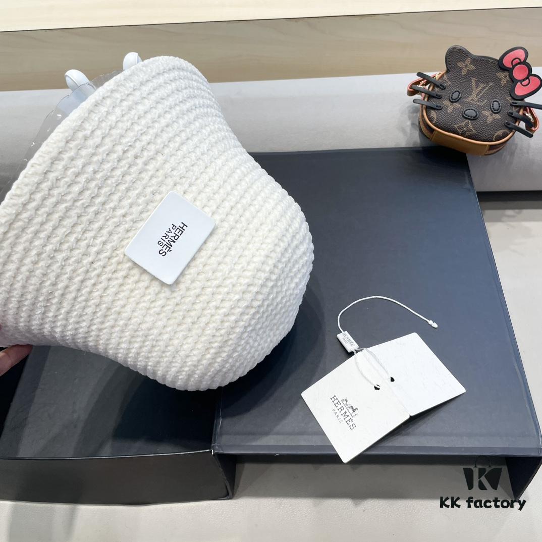 692fb6d499f2d84055c875d2 Hermes-style Women's Korean Fashionable Knitted Fisherman Hat, Casual Sun Protection Bucket Hat for Autumn and Winter